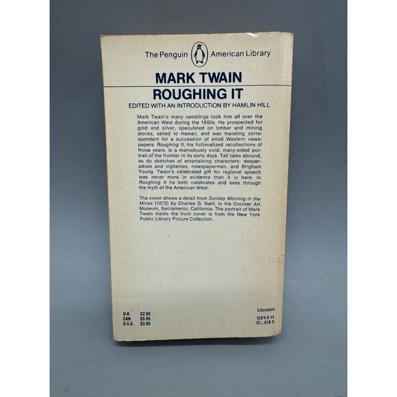 Mark Twain "Roughing It" Paperback Book Edited By Hamlin Penguin American READ - Picture 2 of 6